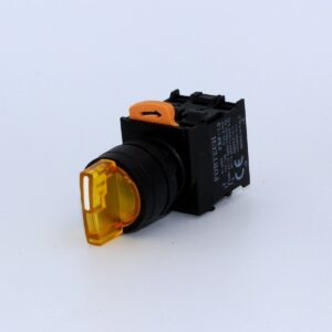 Fortech 1-0-2 Ledli kalıcı Sarı Buton 220V