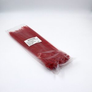 Fortech Plastik Kablo Bağı Kırmızı 4.8X300