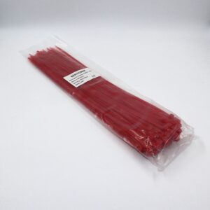 Fortech Plastik Kablo Bağı Kırmızı 4.8X370