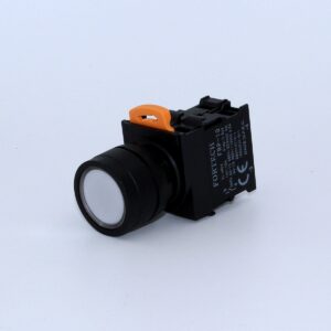 Fortech Yaylı Ledli Beyaz Start Butonu 24V