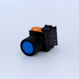 Fortech Yaylı Ledli Mavi Start Butonu 220V