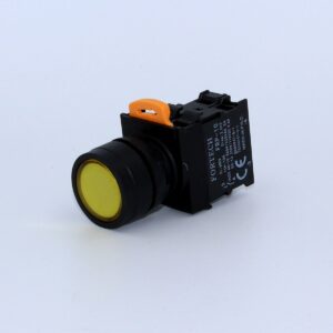 Fortech Yaylı Ledli Sarı Start Butonu 24V
