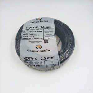 2.5mm² Nyaf Kablo Siyah